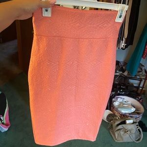 Light pink long formal skirt